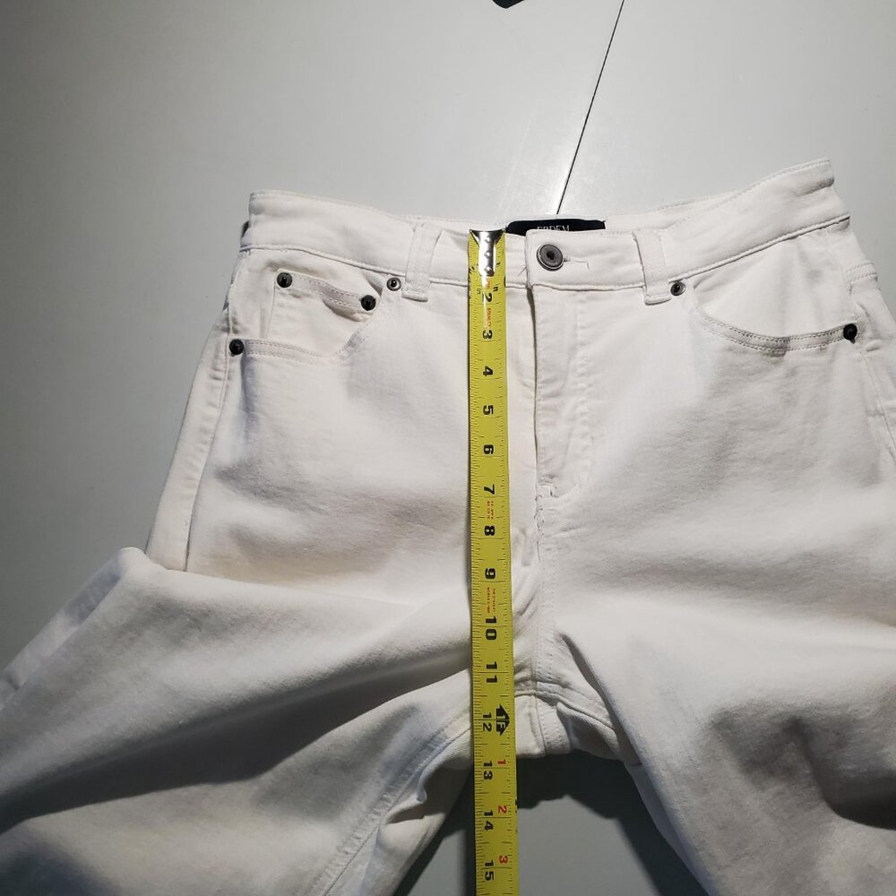 Erdem x Universal Standard Hana White Patchwork Jeans Size‎ 8 - Picture 11 of 16